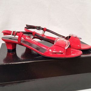 Leather Slingback sandal - Size 7.5 Made in Italy